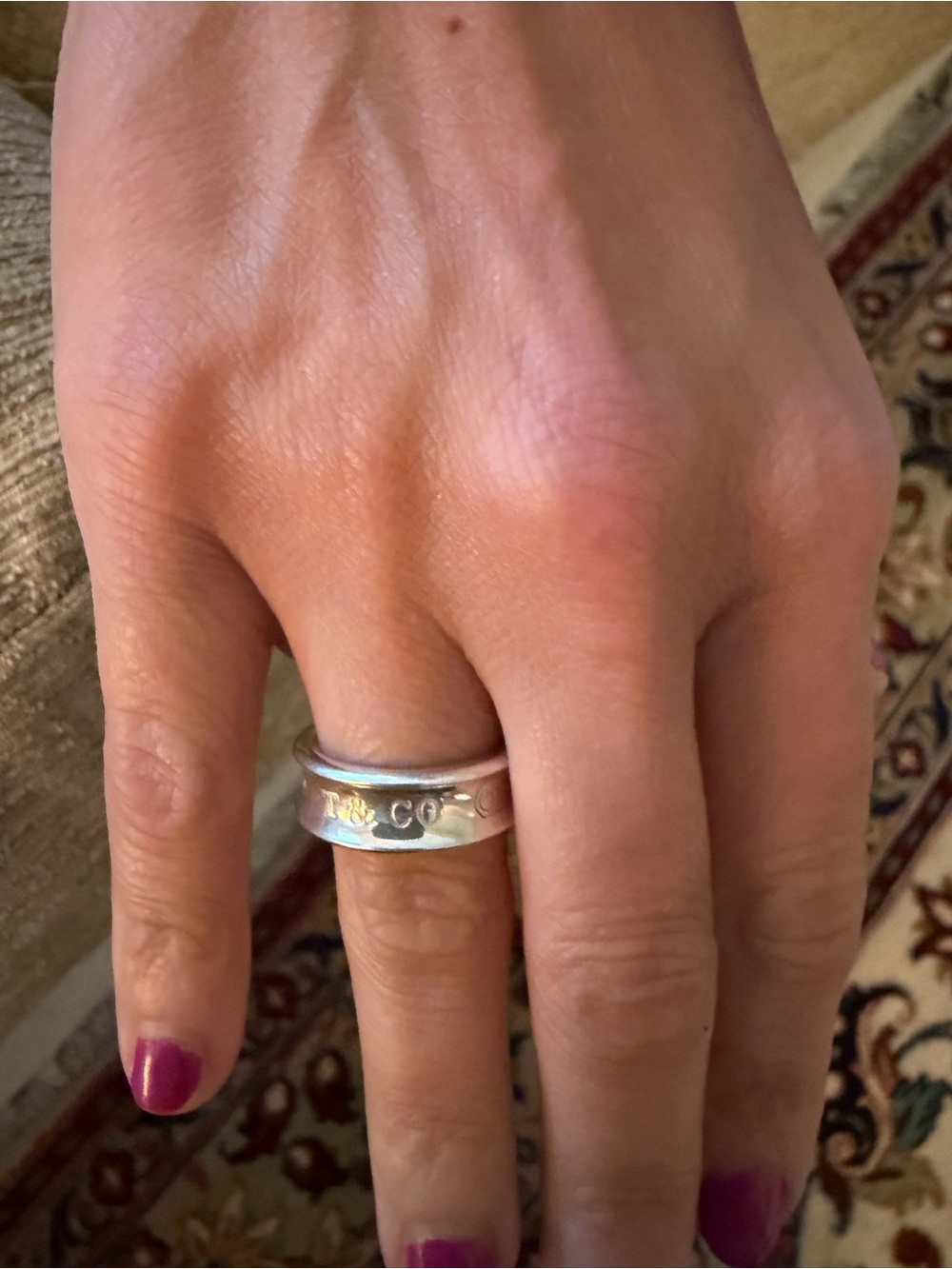 Tiffany & Co 1837 Band Ring sterling silver